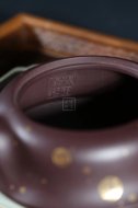 《平湖秋月（描金款）》宜興紫砂壺手工工藝美術師大師收藏級茶壺紫泥