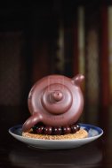 《潤(rùn)珠》宜興紫砂壺助理工藝美術(shù)師手工底槽青泡茶壺具圓珠
